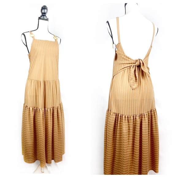 topshop striped maxi dress